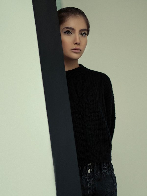 Anais Merino Fine-Knit Top in Black — AURELLE